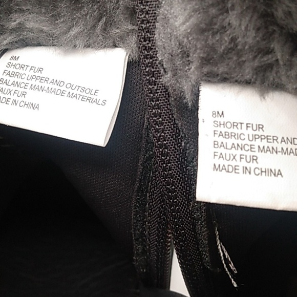 ALPINE WOODS GRAY SHORT FUR ANKLE BOOTS SIZE 8 NWOT - Picture 8 of 12